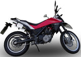 Dual Exhaust System With Sound Certification Albus Ceramic White Aluminium - Gpr Compatible With Husqvarna Tr 650 Terra - Strada (2013-2015)