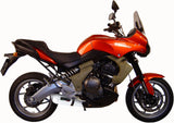 Catalytic Exhaust Tip With Sound Certification Albus Ceramic White Aluminium - Gpr Compatible With Kawasaki Versys 650 (2006-2014)