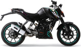 Catalytic Exhaust Tip With Sound Certification Albus Ceramic White Aluminium - Gpr Compatible With Ktm 200 Duke (2012-2016)