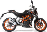 Catalytic Exhaust Tip With Sound Certification Albus Ceramic White Aluminium - Gpr Compatible With Ktm 390 Duke (2013-2016)
