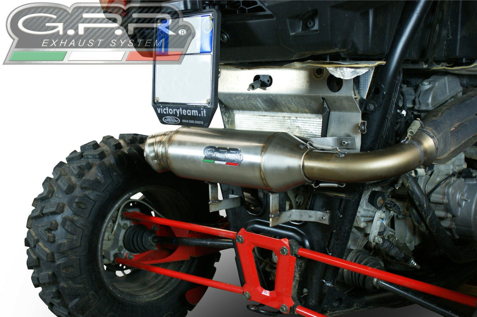 Exhaust Tip With Noise Certification Deeptone Atv Stainless Steel - Gpr Compatible With Aeon Cobra 420 (2022-2023)