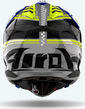 Off-Road Motorcycle Helmet Airoh Aviator 3 - Av3H18 Hpc Carbon Gloss Blue Hima Size M