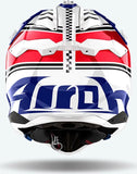 Off-Road Motorcycle Helmet Airoh Aviator 3 - Av3H55 Hpc Carbon Gloss Red Hima Size Xs