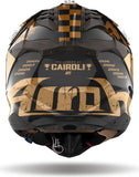 Off-Road Motorcycle Helmet Airoh Aviator 3 - Av3Ltc17 Hpc Carbon Chrome Gloss Legend Size L