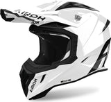 Off-Road Motorcycle Helmet Airoh Aviator Ace 2 - Ava214 Composite Carbon Gloss White Color Size S