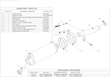 Exhaust Tip With Noise Certification Oval Titanium Carbon - Mivv Compatible With Bmw R 1200 Gs (2004-2007)