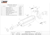 Exhaust Tip With Noise Certification Suono Steel Black Carbon - Mivv Compatible With Bmw F 800 Gs (2008-2017)