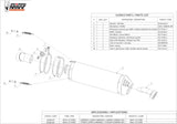 Exhaust Tip With Noise Certification Oval Carbon Carbon - Mivv Compatible With Bmw F 800 R (2009-2020)