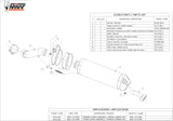 Exhaust Tip With Noise Certification Oval Titanium Carbon - Mivv Compatible With Bmw R 1200 Gs Adventure (2010-2012)