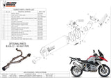 Exhaust Tip With Noise Certification Oval Titanium Carbon - Mivv Compatible With Bmw R 1200 Gs Adventure (2013-2018)