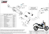 Complete Catalytic Exhaust System With Sound Certification Delta Race Steel Black Carbon - Mivv Compatible With Bmw G 310 R (2018-2024)