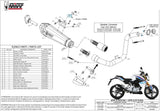 Complete Catalytic Exhaust System With Sound Certification Delta Race Stainless Steel Carbon - Mivv Compatible With Bmw G 310 R (2018-2024)