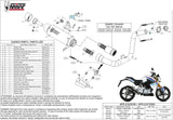 Complete Catalytic Exhaust System With Sound Certification Gppro Steel Black - Mivv Compatible With Bmw G 310 R (2018-2024)