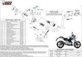 Complete Catalytic Exhaust System With Sound Certification Gppro Steel Black - Mivv Compatible With Bmw G 310 R (2018-2024)