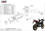 Exhaust Tip With Noise Certification Suono Steel Black Carbon - Mivv Compatible With Bmw F 750 Gs (2018-2024)