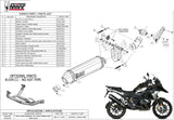 Exhaust Tip With Noise Certification Speed Edge Steel Black Carbon - Mivv Compatible With Bmw R 1250 Gs Adventure (2019-2023)