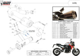 Exhaust Tip With Noise Certification X-M1 Steel Black - Mivv Compatible With Bmw F 900 R (2020-2024)