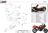 Exhaust Tip With Noise Certification X-M1 Titanium - Mivv Compatible With Bmw F 900 Xr (2020-2024)