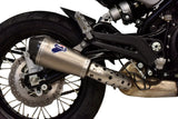 Exhaust Tip Without Sound Certification Relevance Titanium Carbon Cap - Termignoni Compatible With Benelli Leoncino 500 Trail (2018-2020)