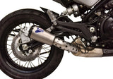 Exhaust Tip Without Sound Certification Gp2R-Rht Titanium Aluminium Cap - Termignoni Compatible With Benelli Leoncino 500 Trail (2018-2020)