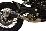Exhaust Tip Without Sound Certification Gp Carbon - Termignoni Compatible With Benelli Leoncino 500 Trail (2018-2020)