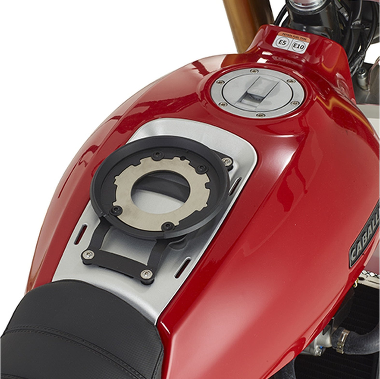Tanklock Black Tank Bag - 20 Lt Nylon - Givi Compatible With Fantic Motor Caballero Scrambler 500 (2018-2023)