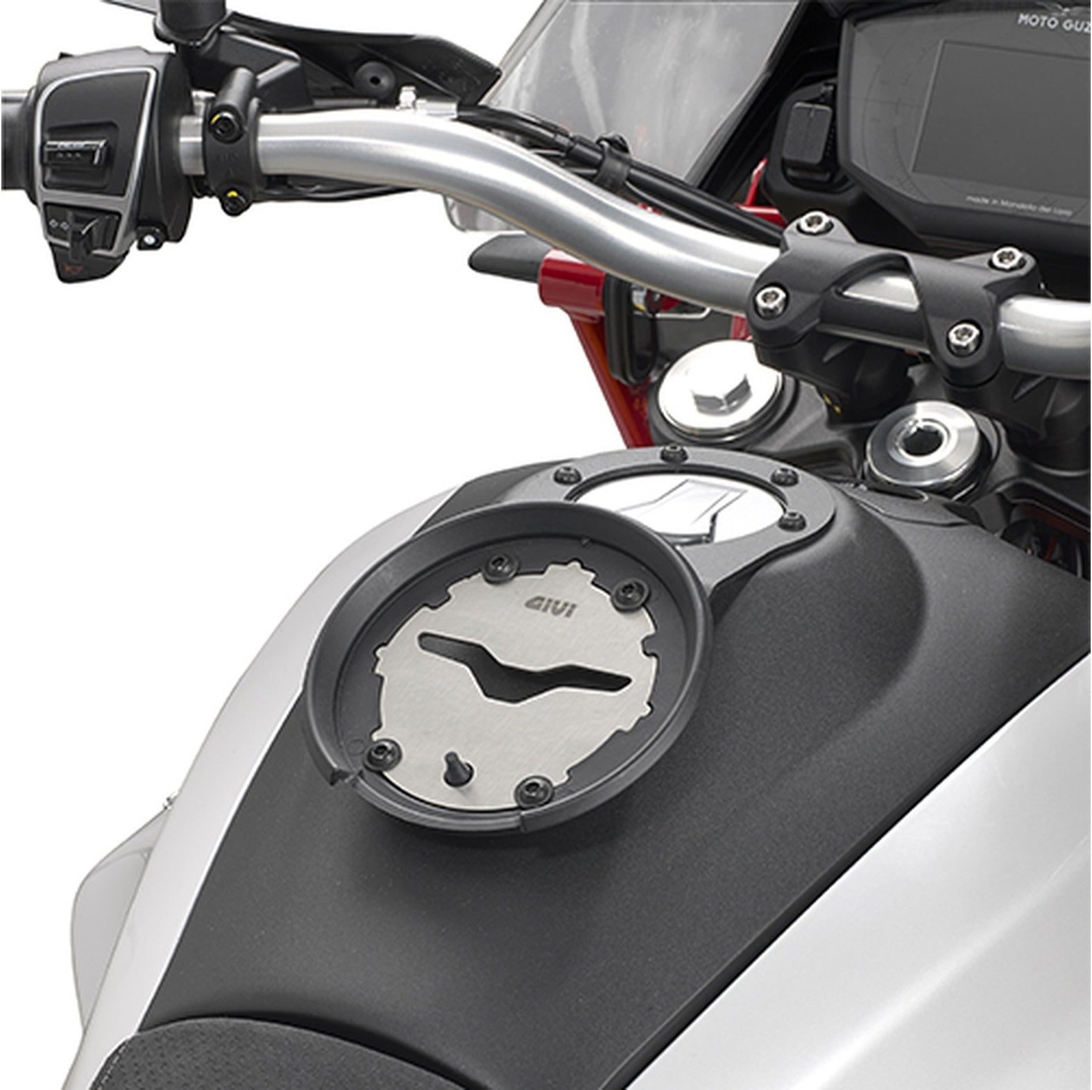 Tanklock Black Tank Bag - 3 Lt Nylon - Givi Compatible With Moto Guzzi V85 Tt (2024)