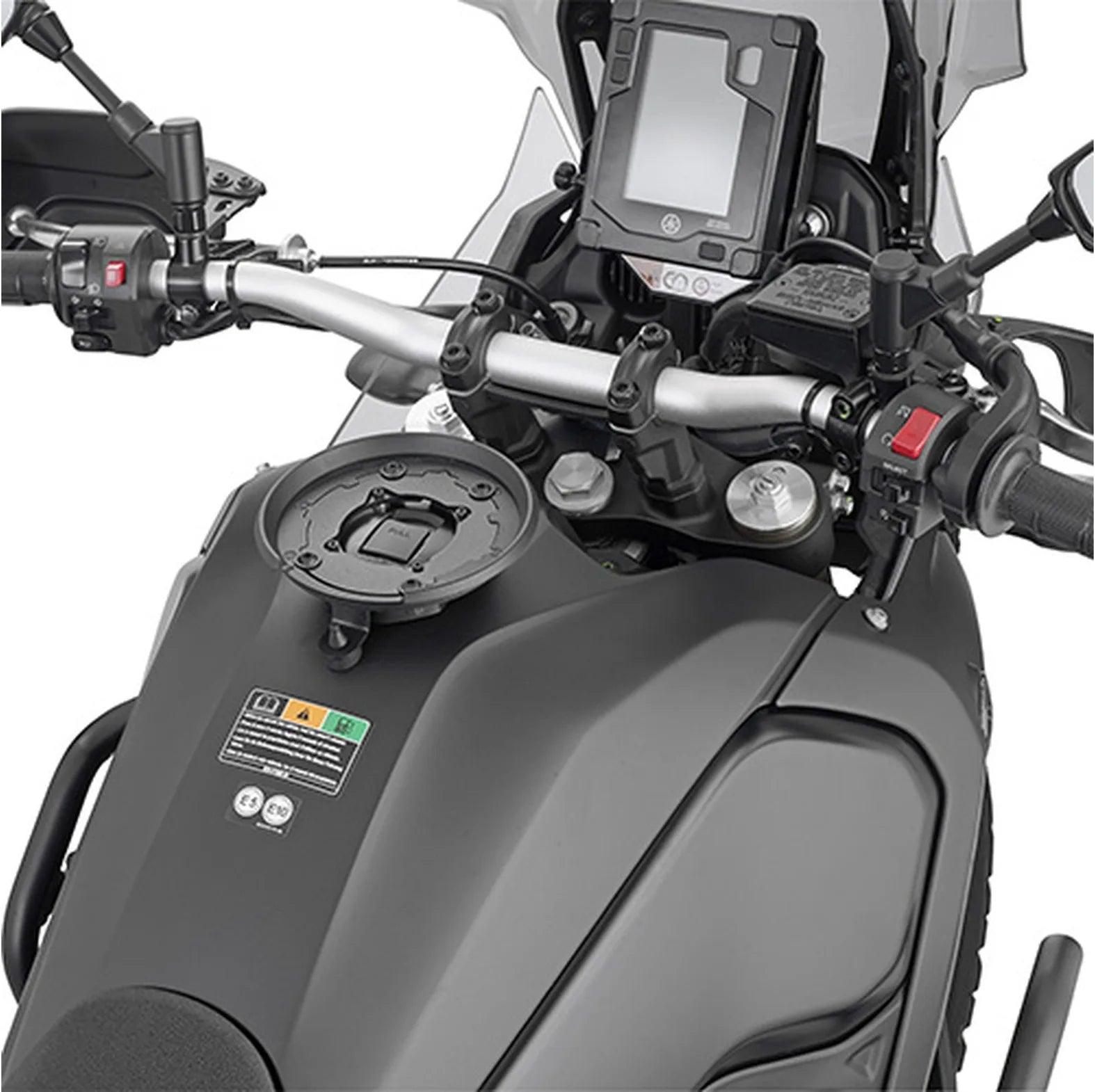 Tanklock Black Tank Bag - 3 Lt Nylon - Givi Compatible With Yamaha Ténéré 700 (2021-2024)