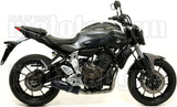 Complete Catalytic Exhaust System With Sound Certification Jet-Race Black Stainless Steel Carbon - Arrow Special Parts Compatible With Yamaha Xsr 700 (2016-2020)