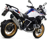 Complete Non-Catalytic Exhaust System With Sound Certification Maxi Race-Tech Titanium Carbon - Arrow Special Parts Compatible With Bmw R 1250 Gs (2019-2024)