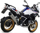Complete Non-Catalytic Exhaust System With Sound Certification Maxi Race-Tech Full Titanium Carbon - Arrow Special Parts Compatible With Bmw R 1250 Gs (2019-2024)