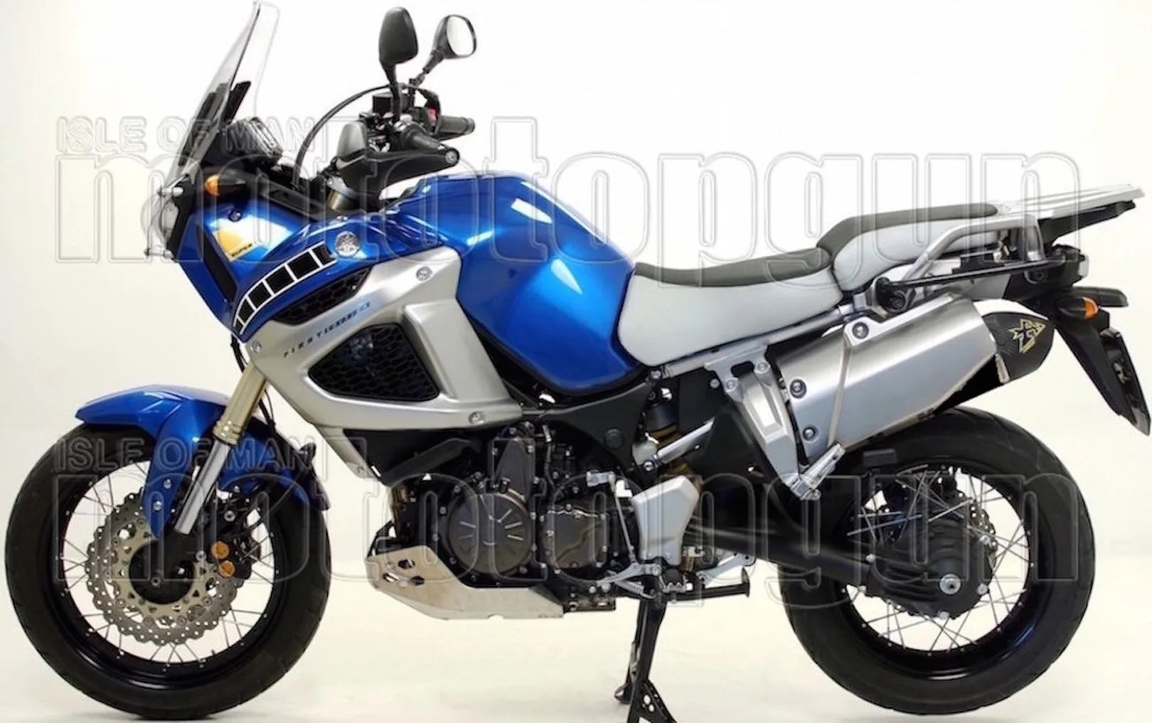 Complete Non-Catalytic Exhaust System With Sound Certification Maxi Race-Tech Black Aluminium Carbon - Arrow Special Parts Compatible With Yamaha Xt 1200 Z Super Ténéré (2010-2020)