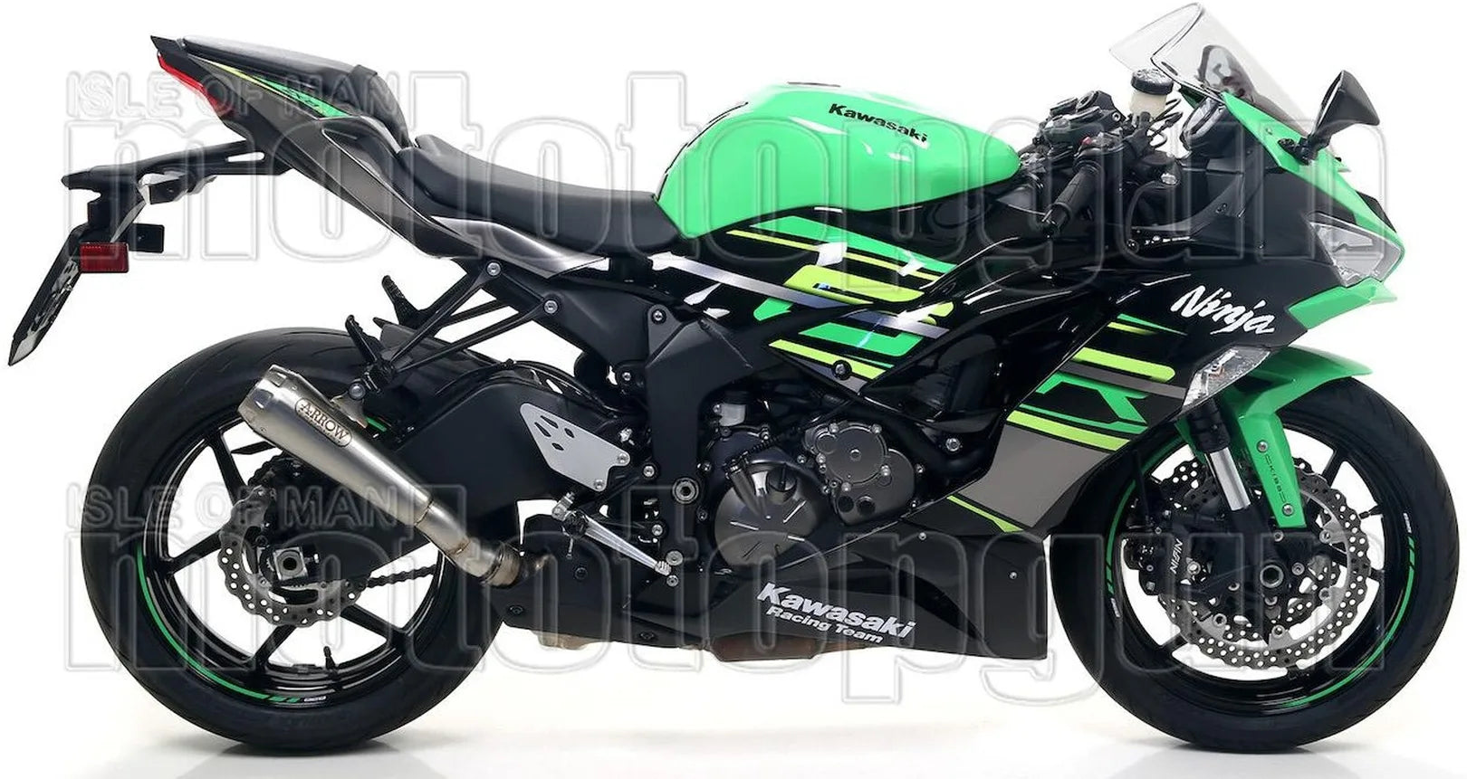 Complete Non-Catalytic Exhaust System With Sound Certification Pro-Race Nichrom Stainless Steel - Arrow Special Parts Compatible With Kawasaki Zx 6R 636 (2019-2020)