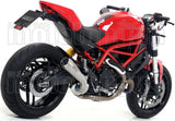 Catalytic Exhaust Tip With Sound Certification Pro-Race Nichrom Stainless Steel - Arrow Special Parts Compatible With Ducati Scrambler 800 (2017-2020)