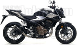 Exhaust Tip With Noise Certification Pro-Race Black Nichrom Stainless Steel - Arrow Special Parts Compatible With Honda Cb 500 F (2019-2020)