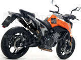 Complete Non-Catalytic Exhaust System With Sound Certification Pro-Race Black Nichrom Stainless Steel - Arrow Special Parts Compatible With Ktm 790 Duke (2018-2020)