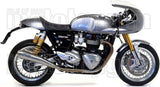 Dual Exhaust System With Sound Certification Pro-Racing Nichrom Stainless Steel - Arrow Special Parts Compatible With Triumph Thruxton 1200 Rs (2020-2023)