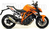 Non-Catalytic Exhaust Tip With Sound Certification Race-Tech Titanium Carbon - Arrow Special Parts Compatible With Ktm 1290 Superduke Gt (2017-2024)