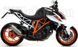 Non-Catalytic Exhaust Tip With Sound Certification Race-Tech Titanium Carbon - Arrow Special Parts Compatible With Ktm 1290 Superduke R (2014-2016)
