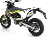 Non-Catalytic Exhaust Tip With Sound Certification Race-Tech Aluminium Carbon - Arrow Special Parts Compatible With Husqvarna 701 Supermoto (2021-2024)