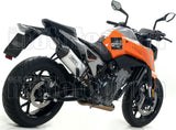 Non-Catalytic Exhaust Tip With Sound Certification Race-Tech Titanium Carbon - Arrow Special Parts Compatible With Ktm 790 Duke (2023)