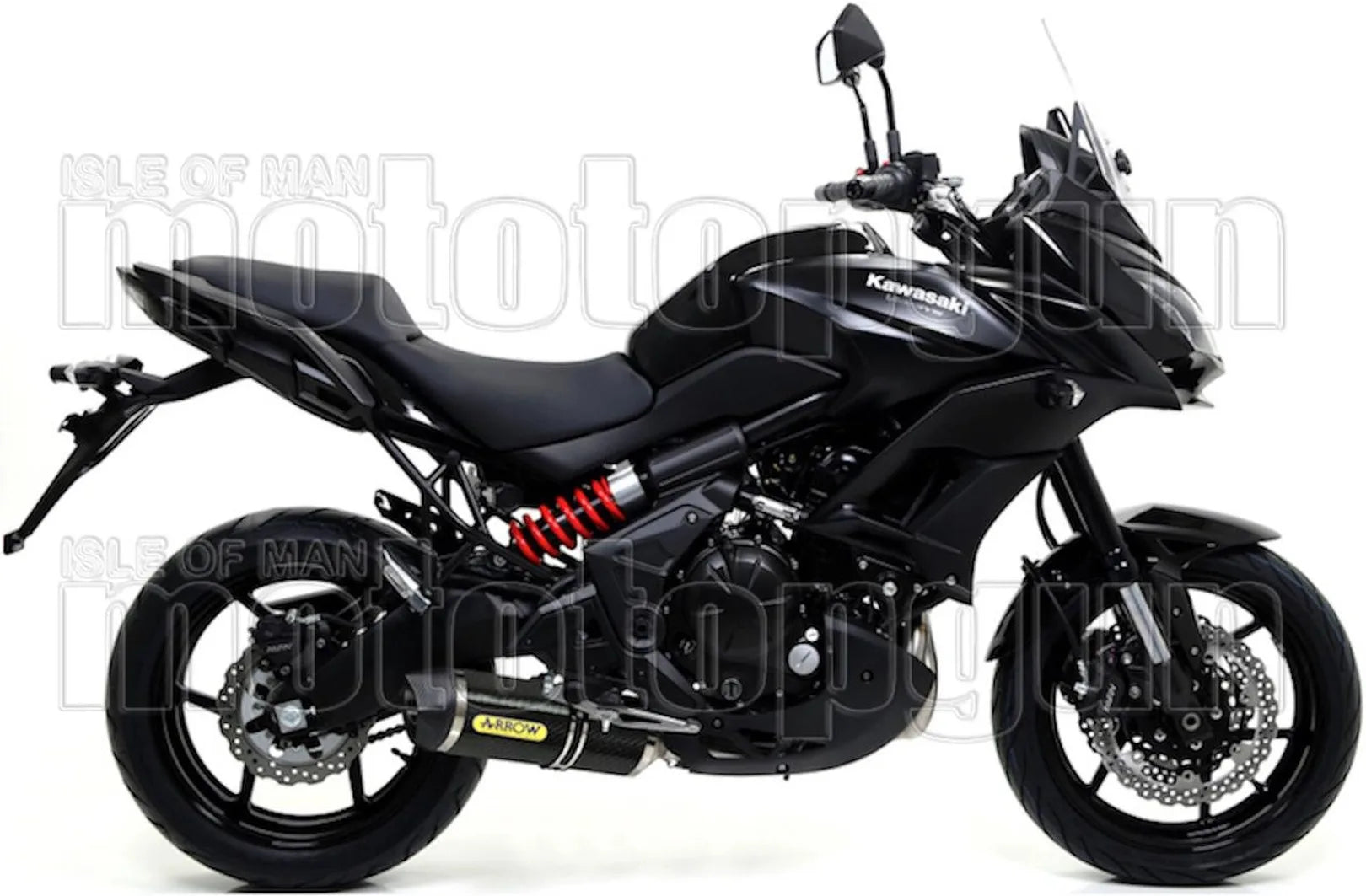 Complete Non-Catalytic Exhaust System With Sound Certification Race-Tech Carbon Carbon - Arrow Special Parts Compatible With Kawasaki Versys 650 (2017-2022)