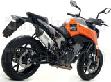 Non-Catalytic Exhaust Tip With Sound Certification Race-Tech Aluminium Carbon - Arrow Special Parts Compatible With Ktm 790 Duke (2018-2020)