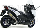 Complete Catalytic Exhaust System With Sound Certification Race-Tech Aluminium Carbon - Arrow Special Parts Compatible With Yamaha Xp 530 T-Max (2017-2019)