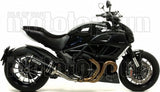 Catalytic Exhaust Tip With Sound Certification Race-Tech Black Aluminium Carbon - Arrow Special Parts Compatible With Ducati Monster 821 (2014-2017)