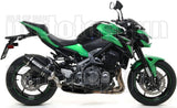 Complete Non-Catalytic Exhaust System With Sound Certification Race-Tech Black Aluminium Carbon - Arrow Special Parts Compatible With Kawasaki Z 900 A2 (2019-2024)