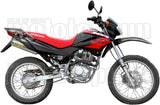 Complete Non-Catalytic Exhaust System With Sound Certification Thunder Aluminium Stainless Steel - Arrow Special Parts Compatible With Honda Xr 125 R (2004-2005)