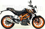Catalytic Exhaust Tip With Sound Certification Thunder Aluminium Stainless Steel - Arrow Special Parts Compatible With Ktm 390 Duke (2013-2016)