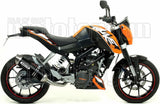 Non-Catalytic Exhaust Tip With Sound Certification Thunder Black Aluminium Stainless Steel - Arrow Special Parts Compatible With Ktm 200 Duke (2011-2014)