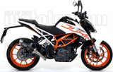 Exhaust Tip With Noise Certification Thunder Black Aluminium Stainless Steel - Arrow Special Parts Compatible With Ktm 390 Duke (2017-2020)